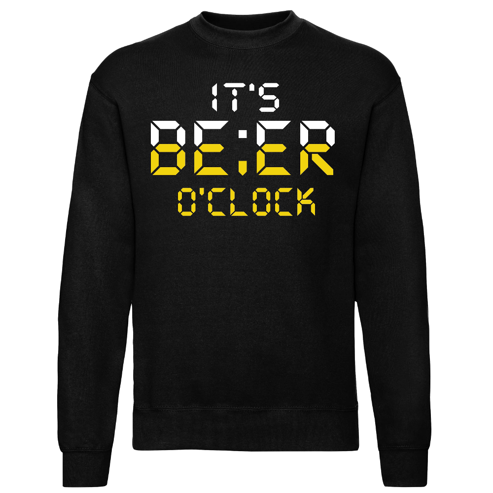 classic COLLEGE MUSTA - IT'S BEER CLOCK (00 423)