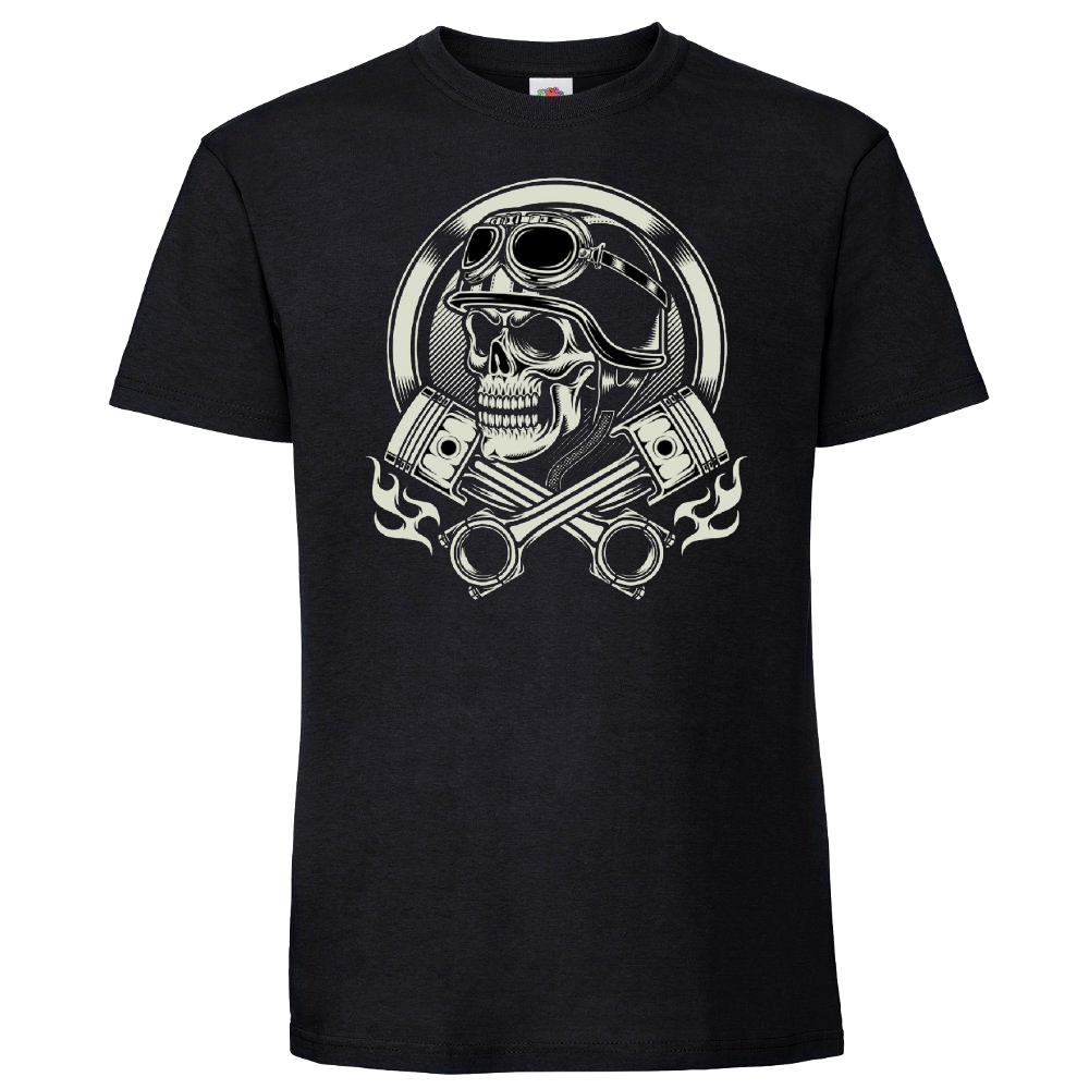 VAUHTI T-PAITA MUSTA - SKULL (00 82)