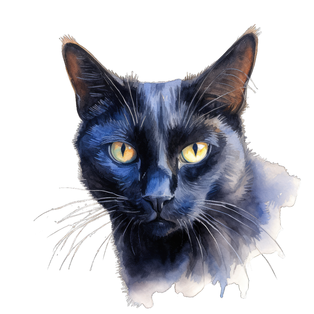 PAINATUS - California spangled black cat