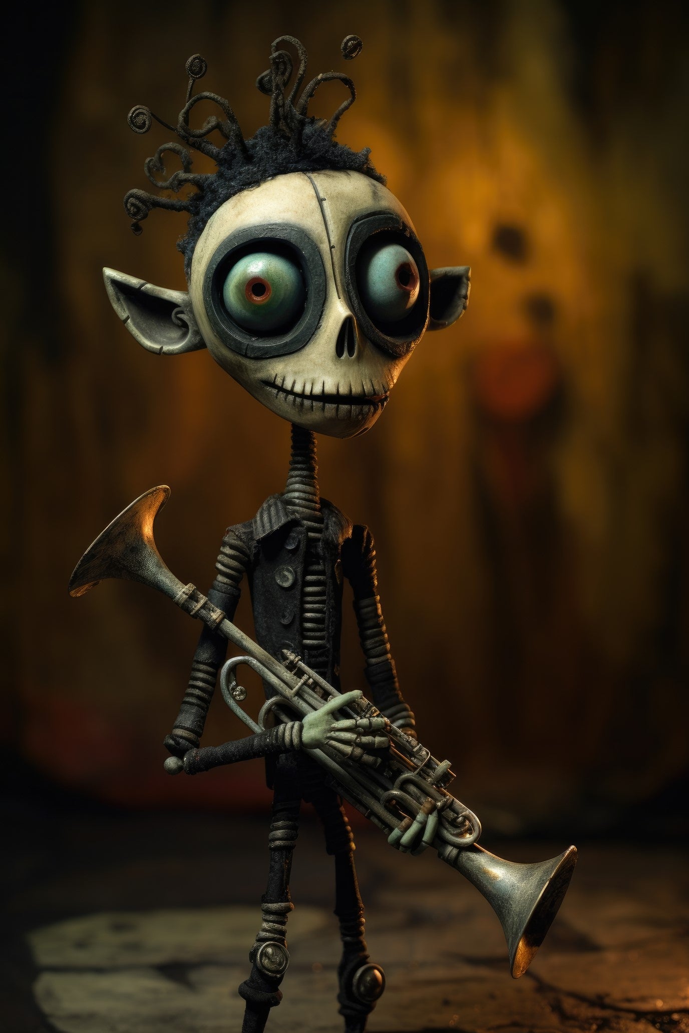 Character with cornet 2 (paitakuva)