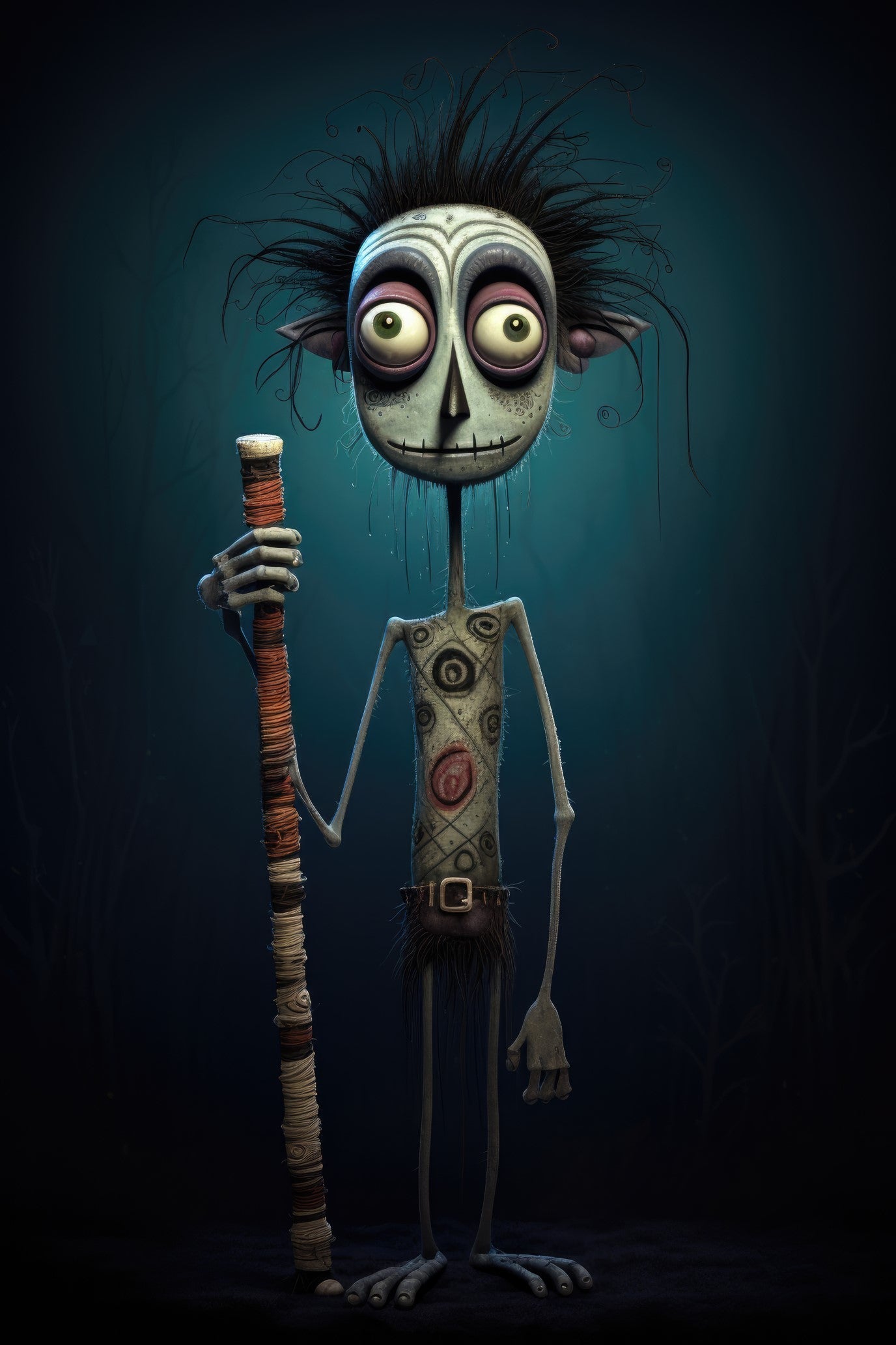 Character with didgeridoo 3 (paitakuva)