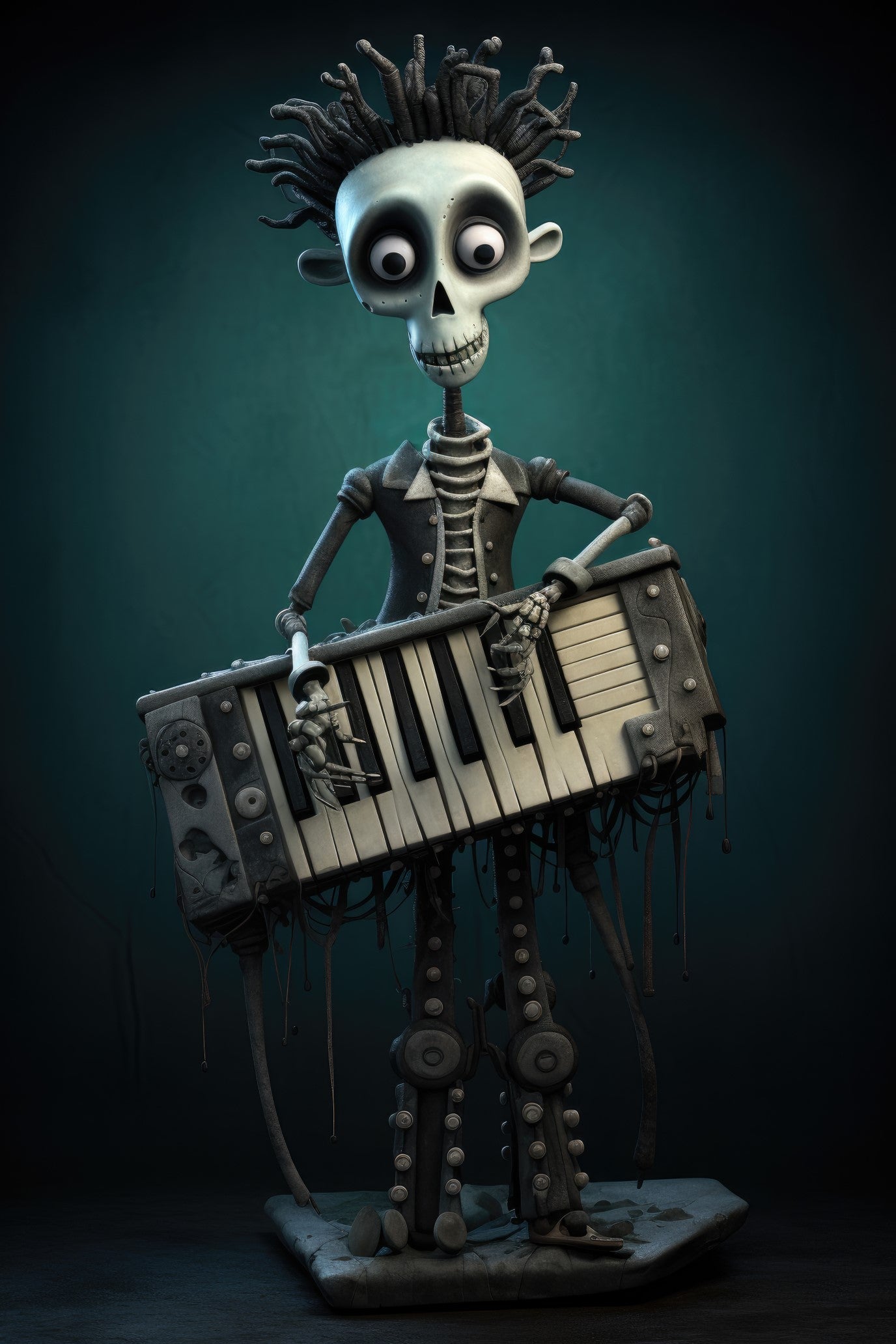 Character with keytar 1 (paitakuva)