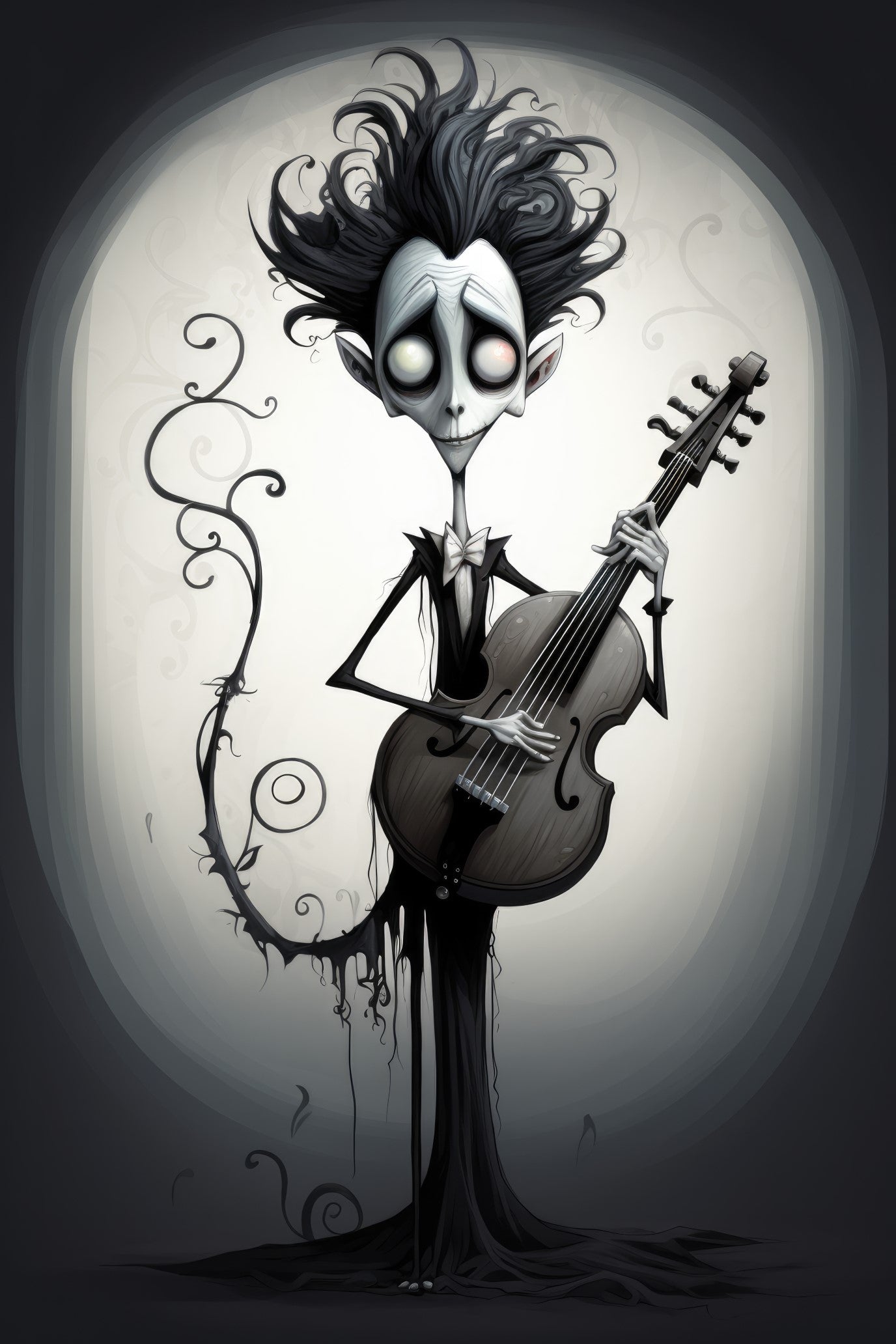 Character with lyre 3 (paitakuva)