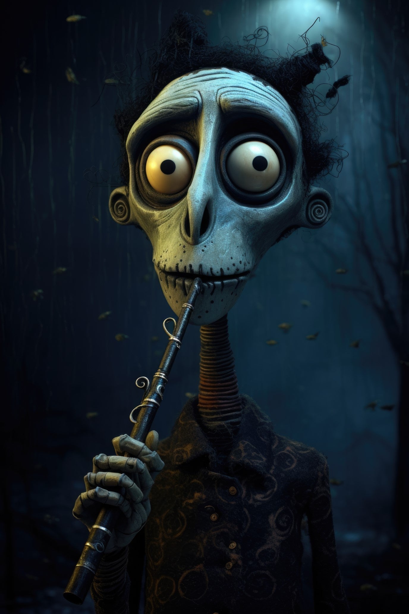 Character with nose flute 2 (paitakuva)