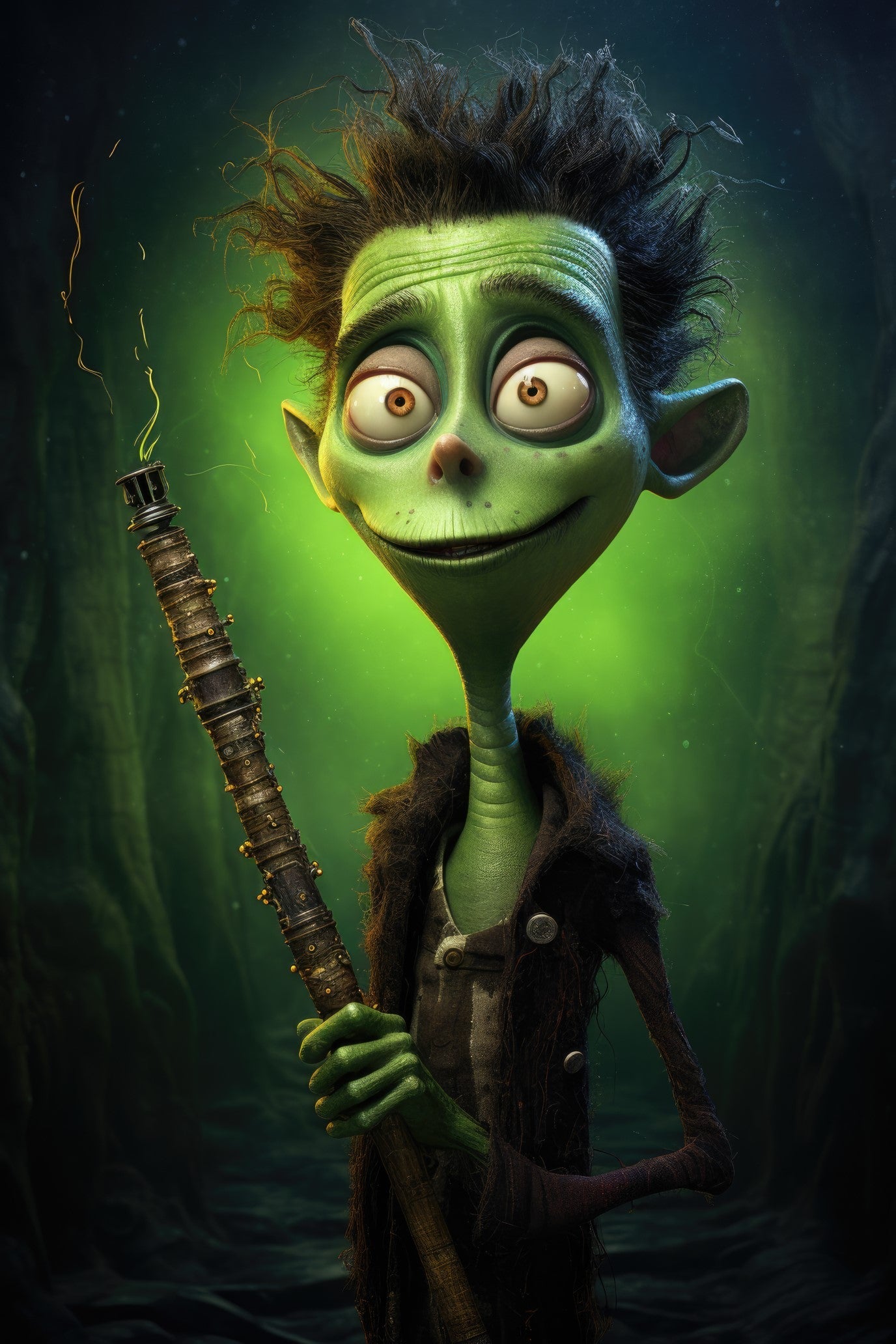 Character with piccolo (paitakuva)