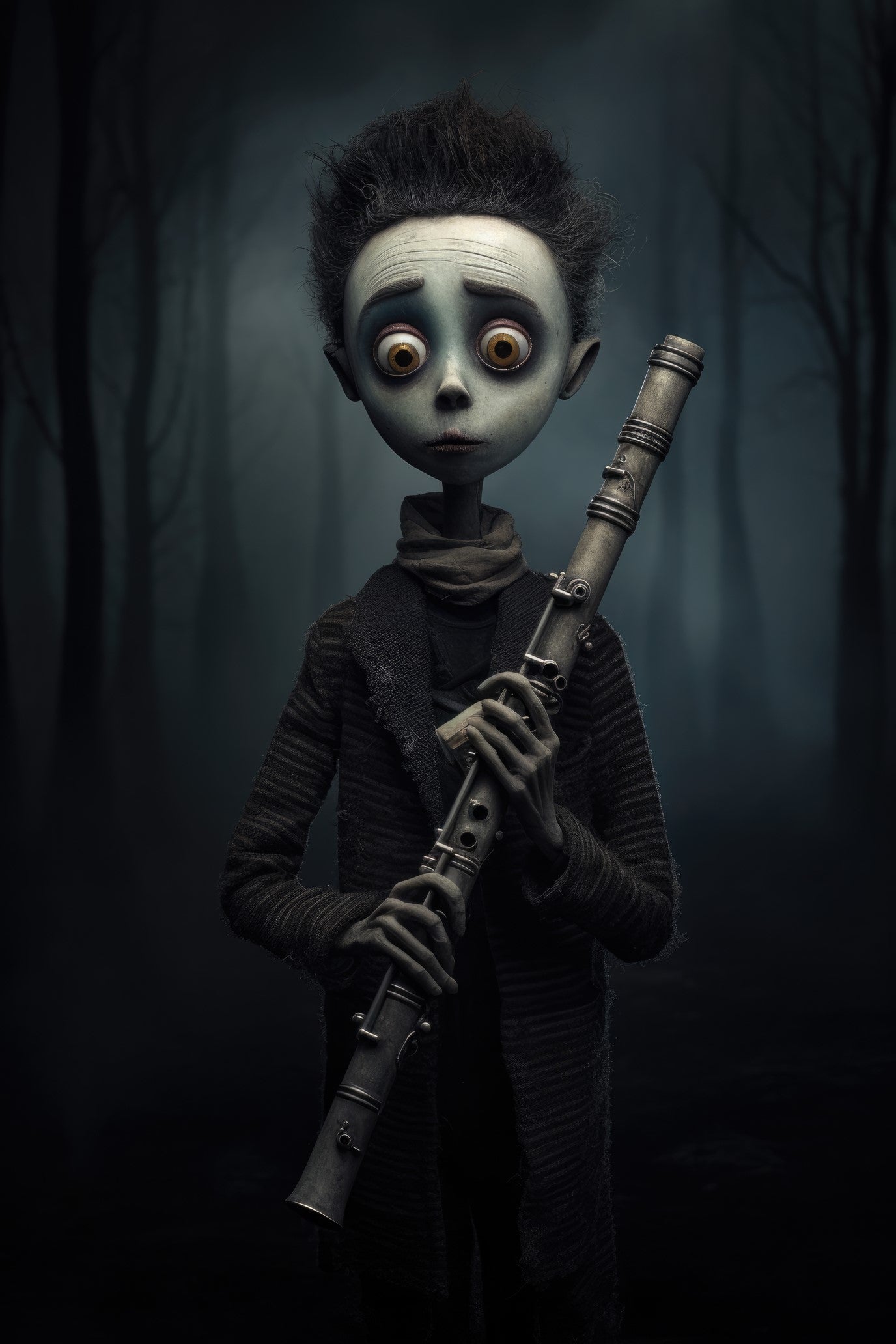 Character with recorder 2 (paitakuva)