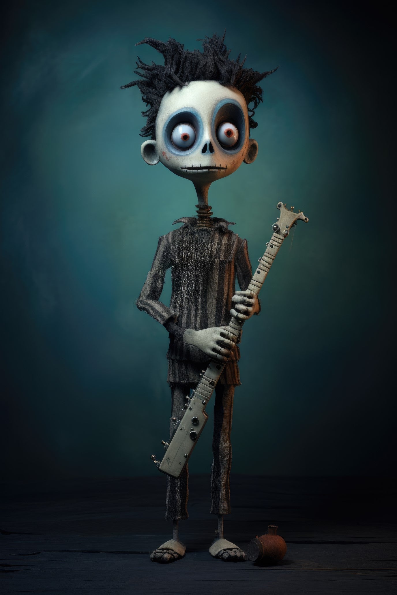 Character with recorder 3 (paitakuva)