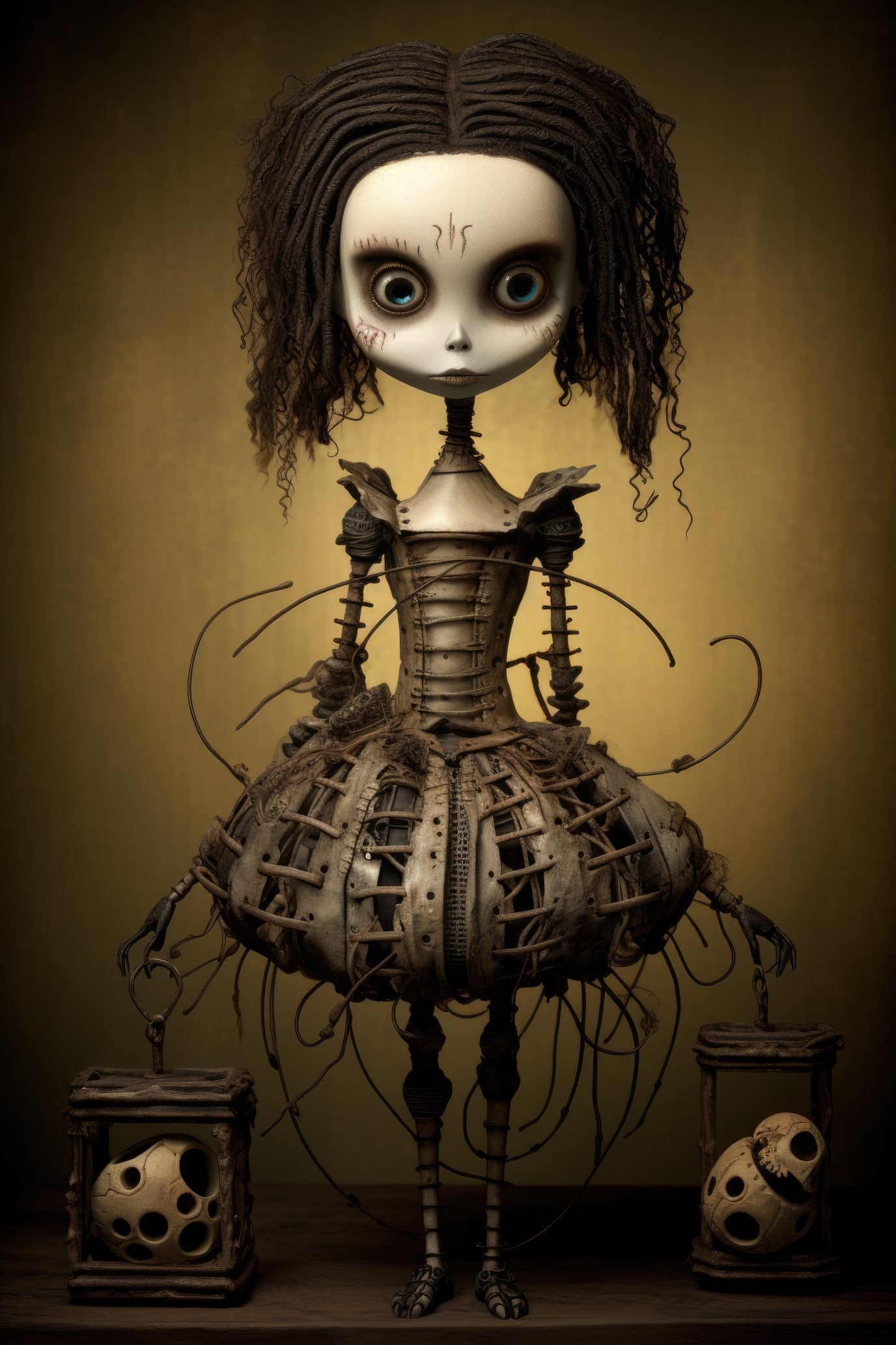 Character with shruti box 1 (paitakuva)