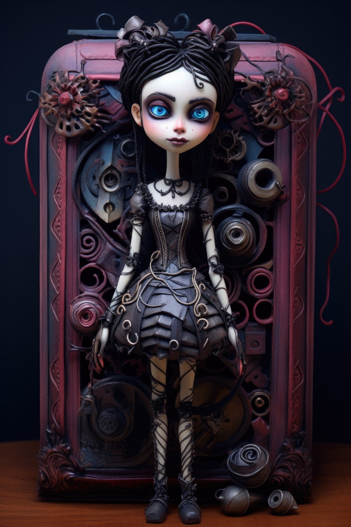 Character with shruti box 2 (paitakuva)