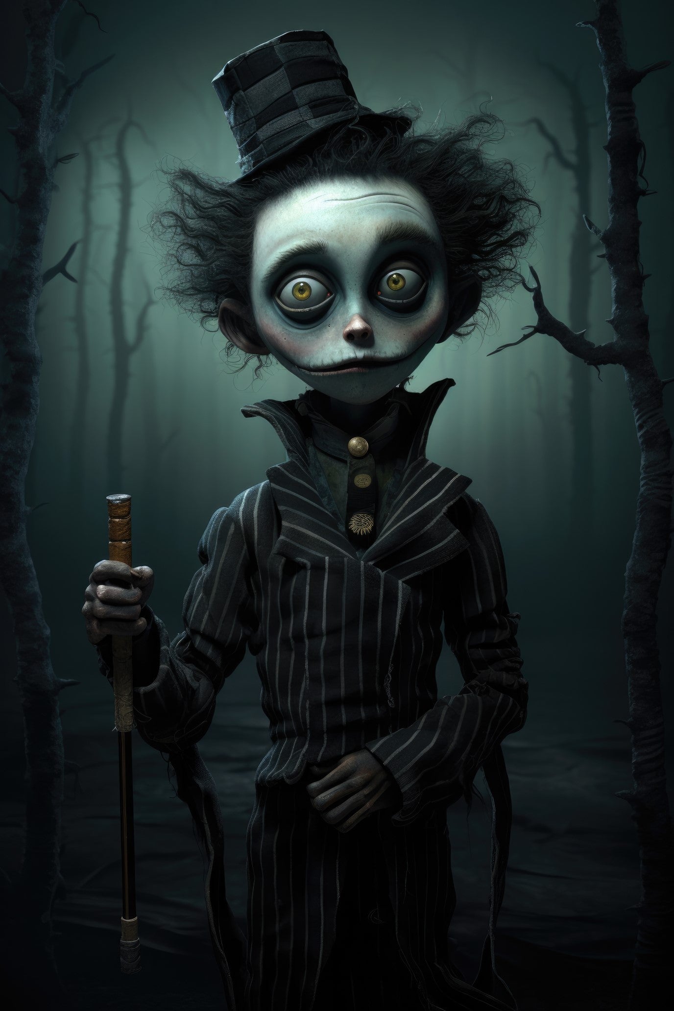 Character with slide whistle (paitakuva)