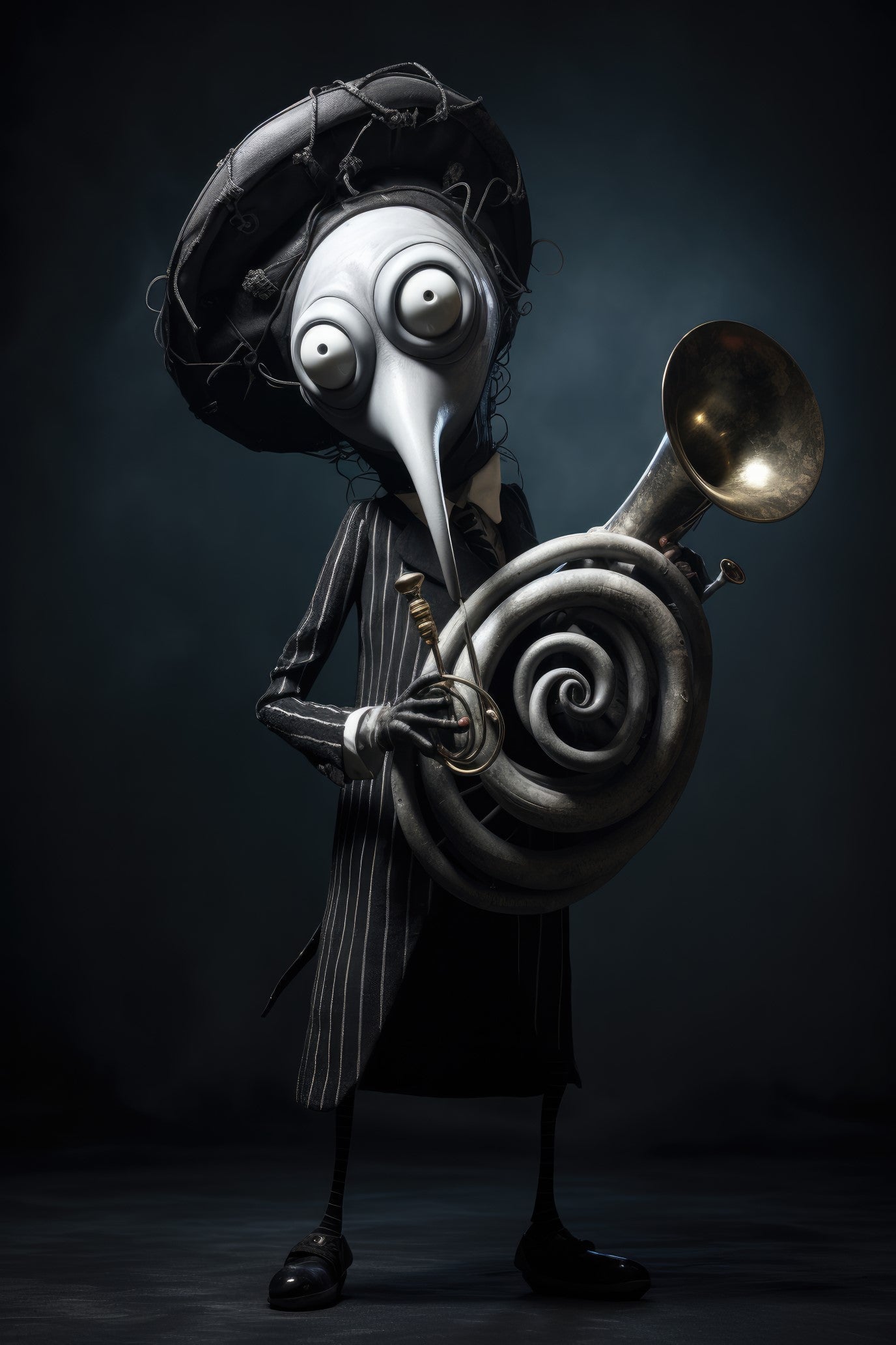 Character with sousaphone 1 (paitakuva)