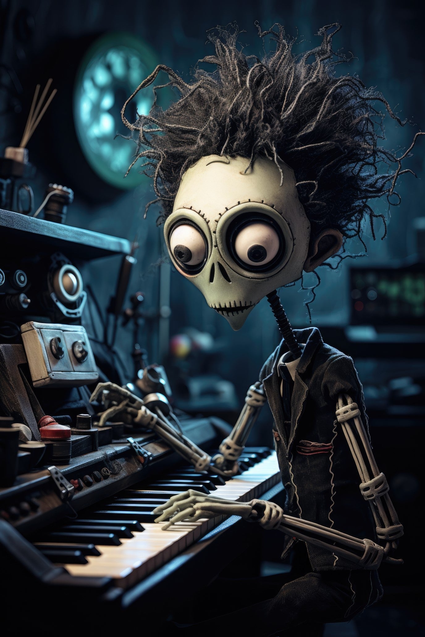 Character with synthesizer 2 (paitakuva)