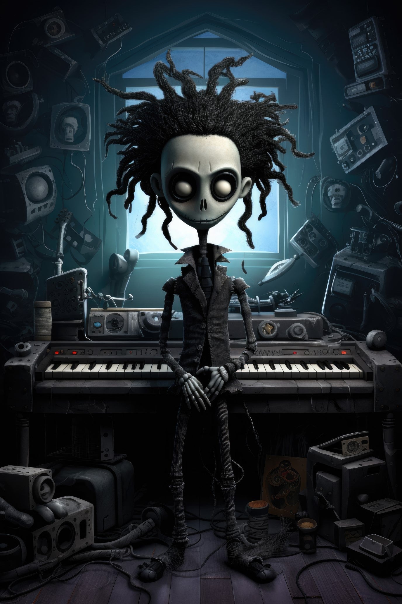 Character with synthesizer 3 (paitakuva)