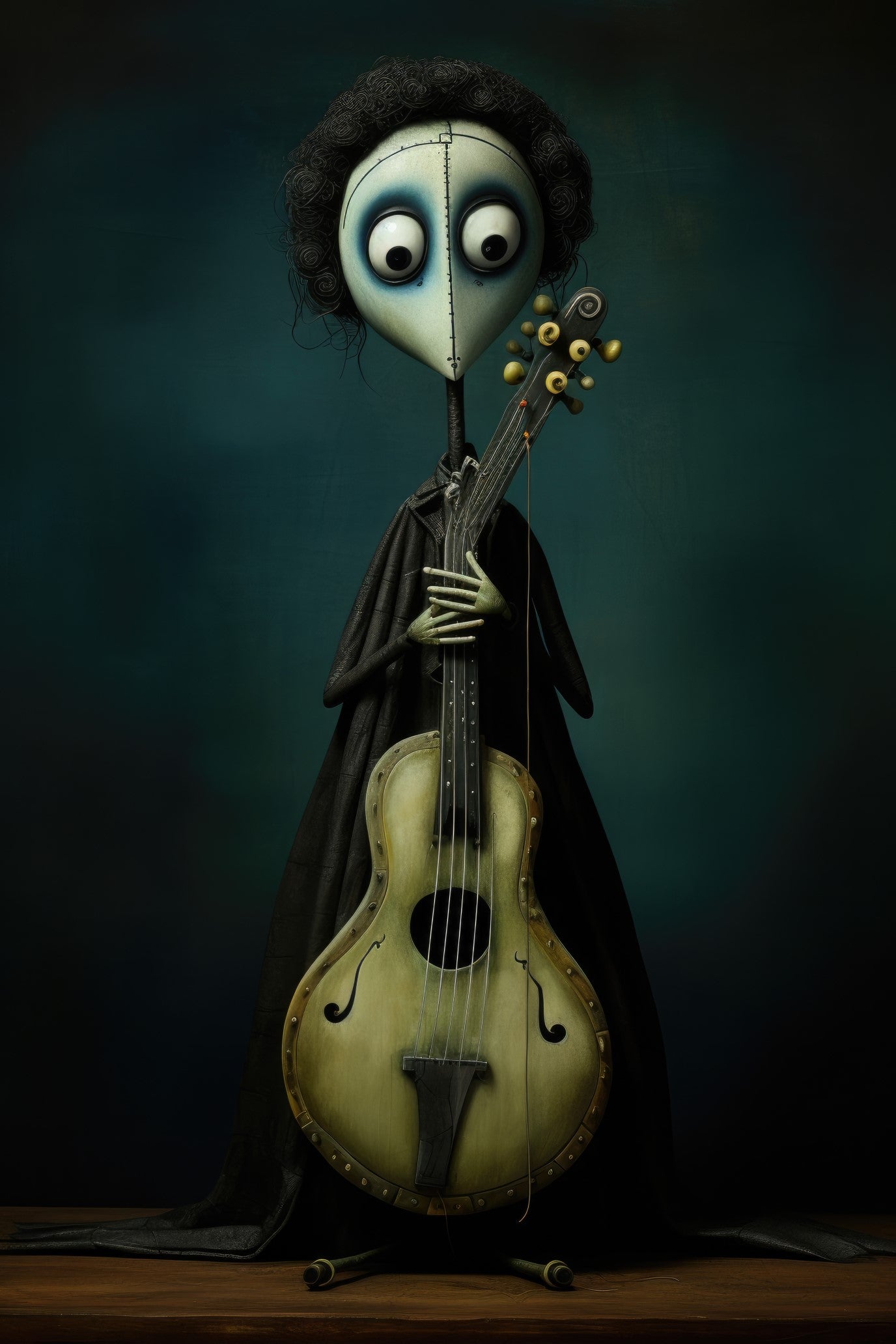 Character with tanpura 2 (paitakuva)
