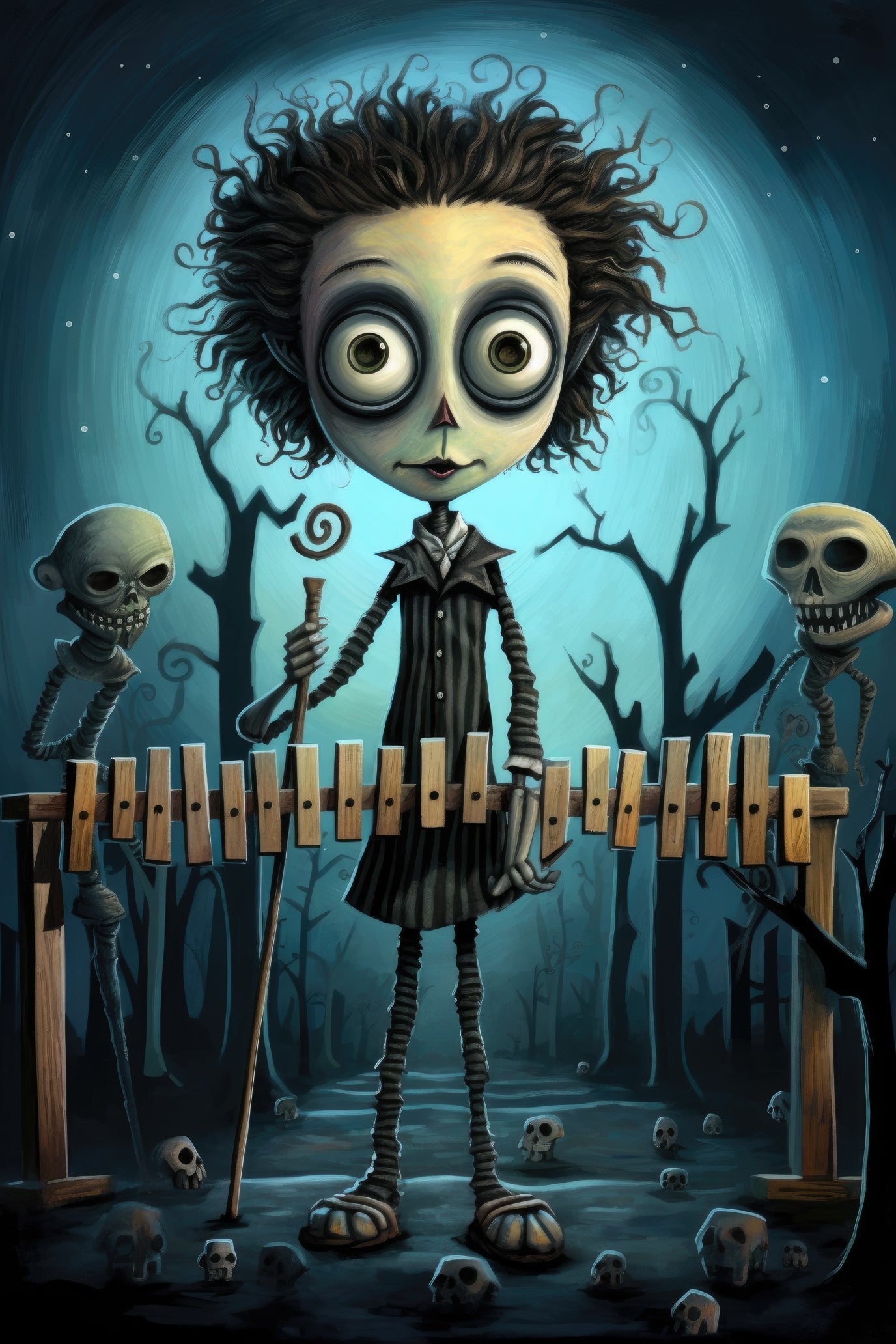 Character with xylophone 2 (paitakuva)