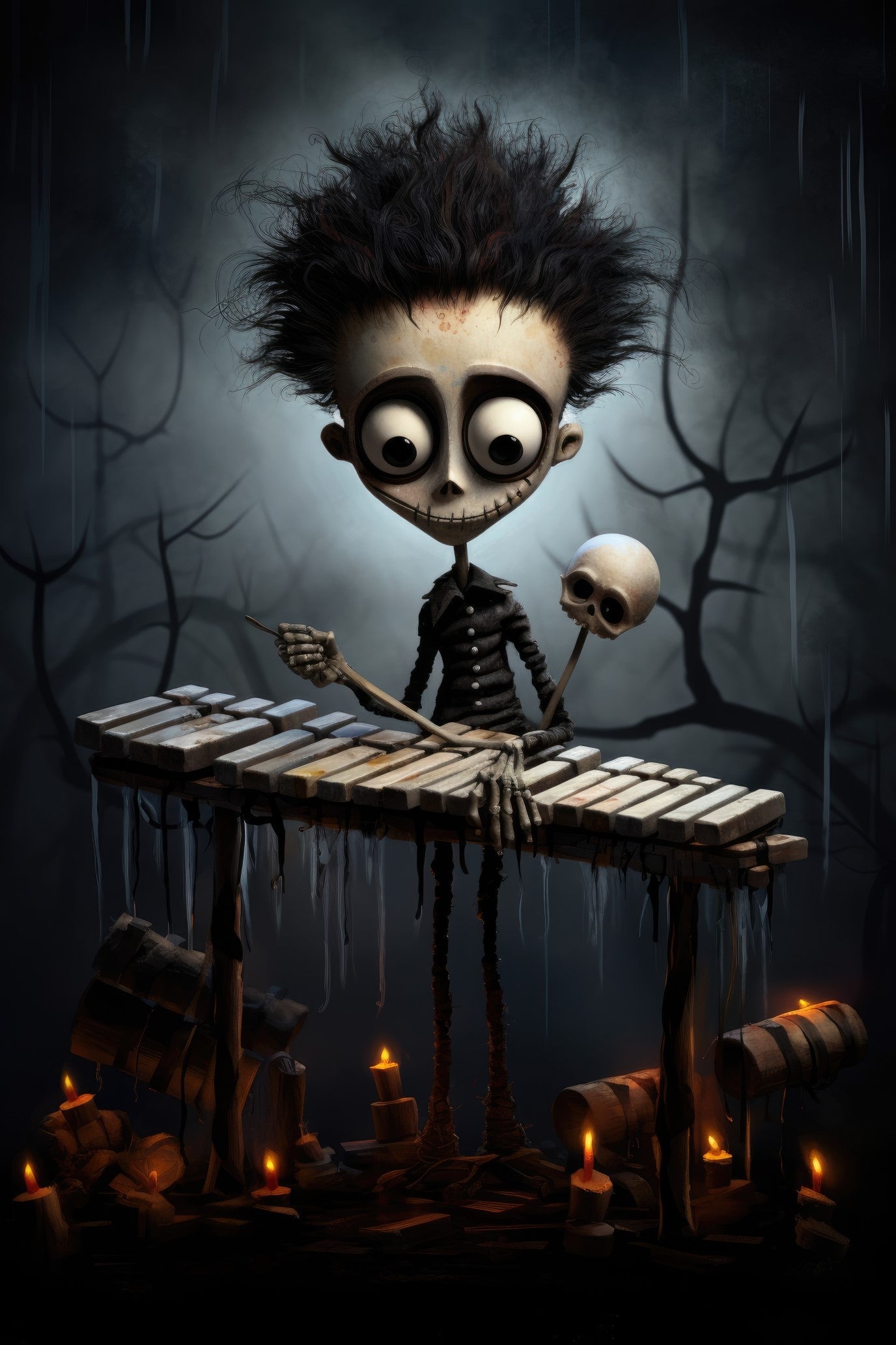 Character with xylophone (paitakuva)