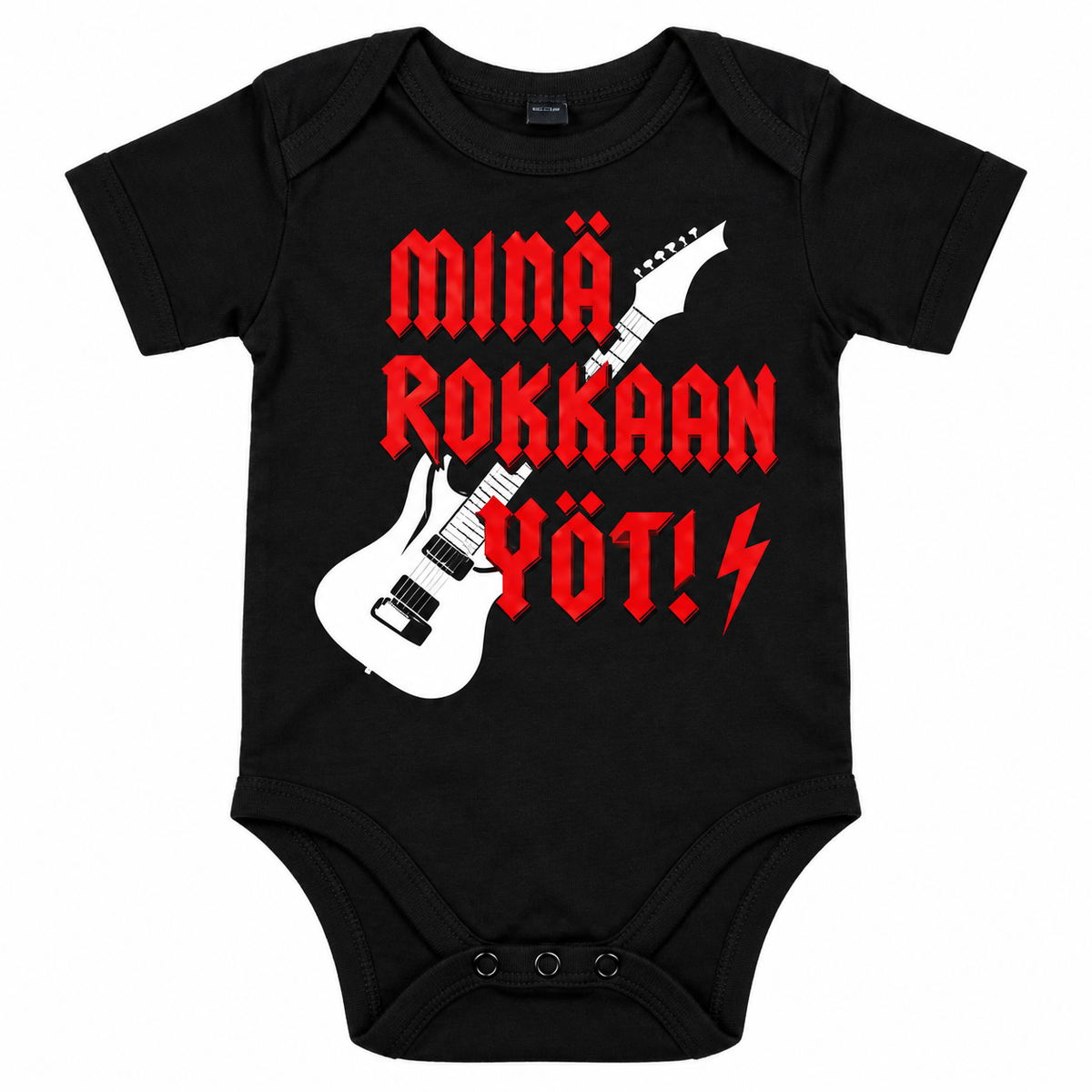 MIESTEN mu T-PAITA + VAUVAN BODY DADDY ROCK’N’ROLL YÖT