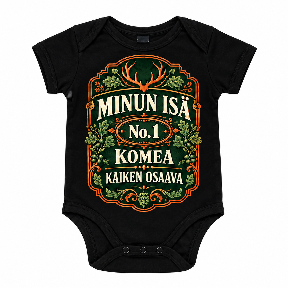 MIESTEN T-PAITA + VAUVAN BODY AITO ISÄ väreillä