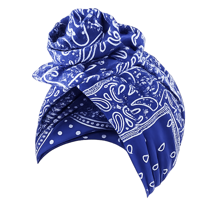 Sininen Bandana Turbaani