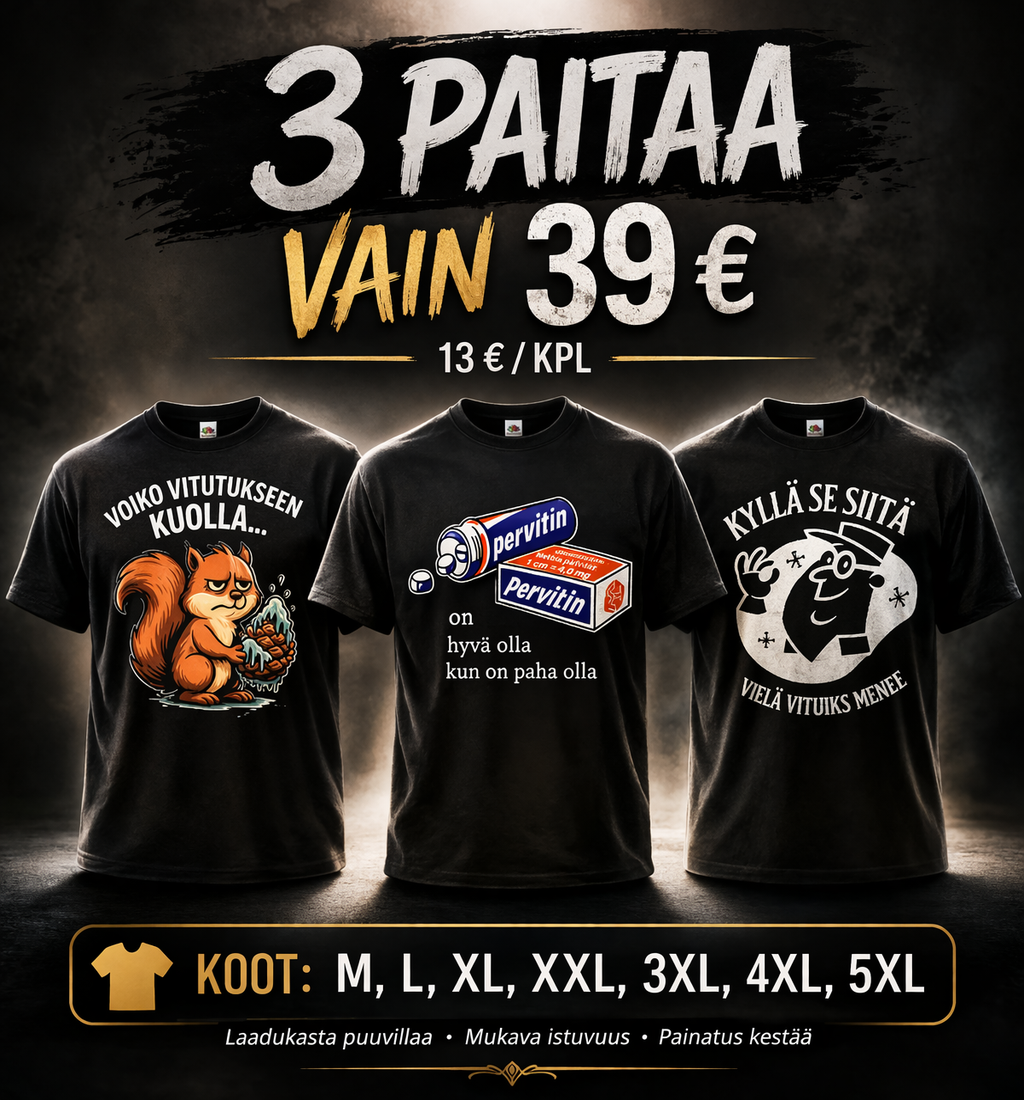 T-PAITA PÄIVÄN VITUTUS TARJOUS