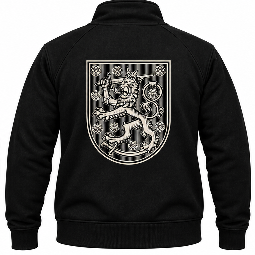 Premium Collegetakki - SUOMI LEIJONA RETRO (2948)