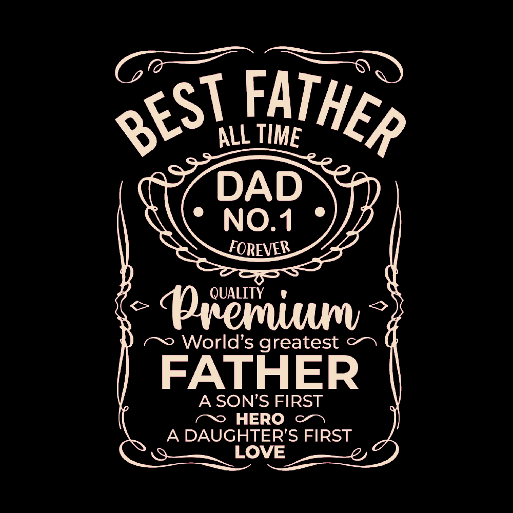 T-PAITA MUSTA - BEST FATHER ALL TIME (00 2555)