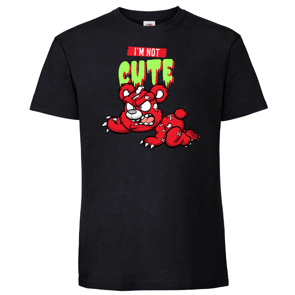 T-PAITA musta - I'M NOT CUTE (2854)