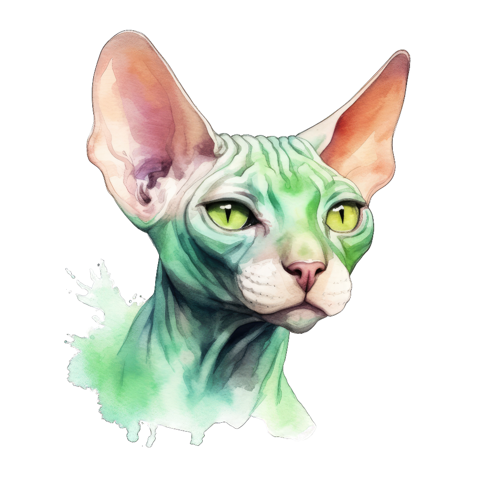 PAINATUS - Don sphynx green-eyed cat