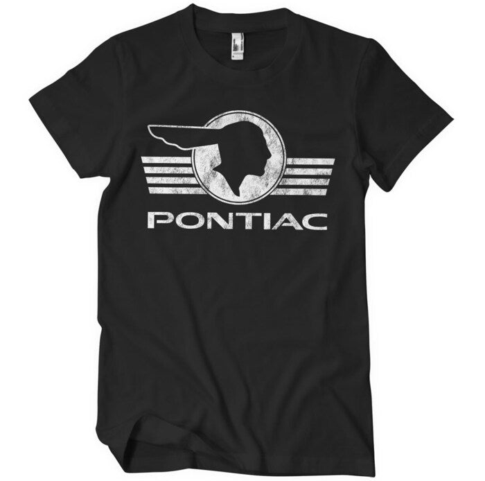 T-PAITA musta - Pontiac Retro Logo