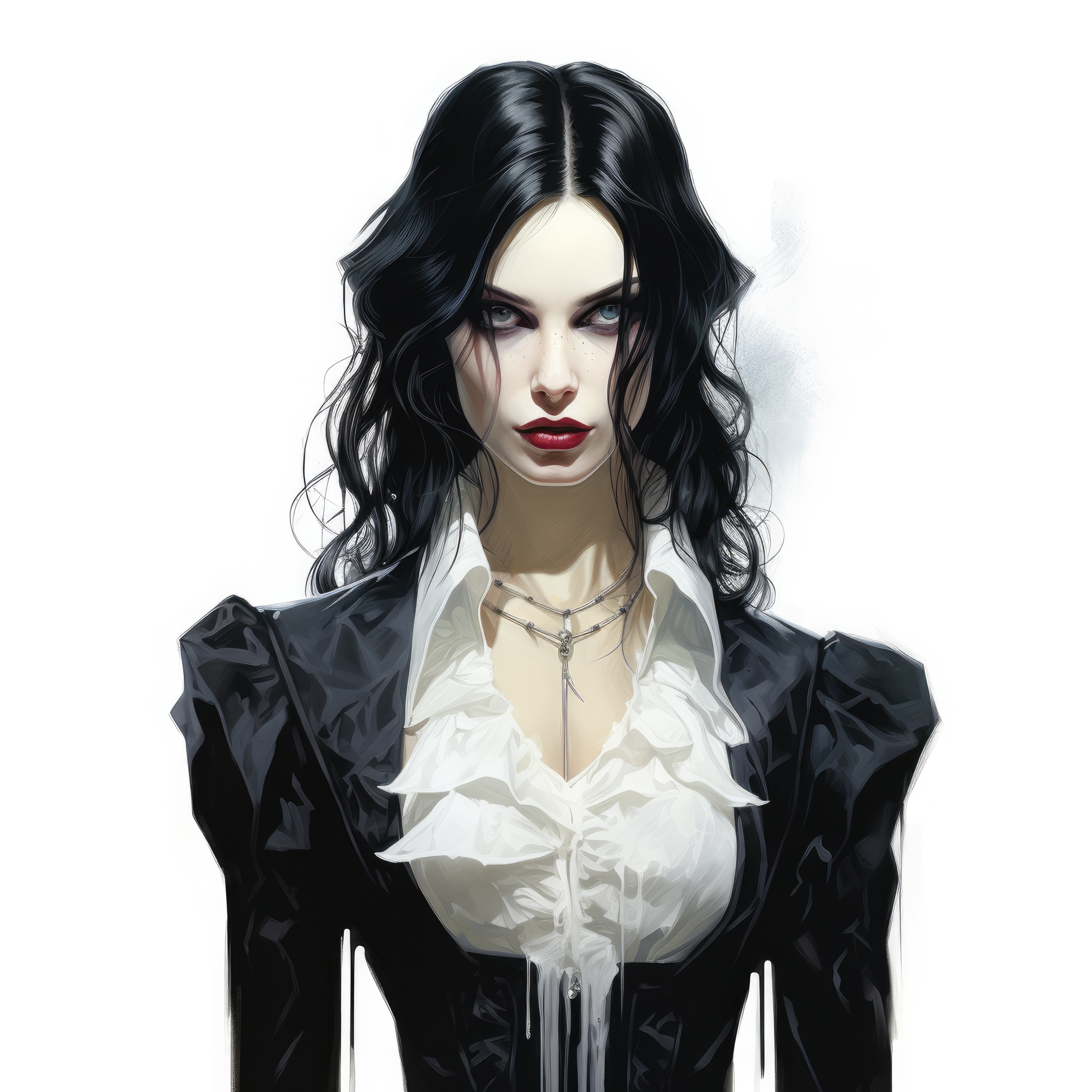 Gothic vampire portrait (paitakuva)
