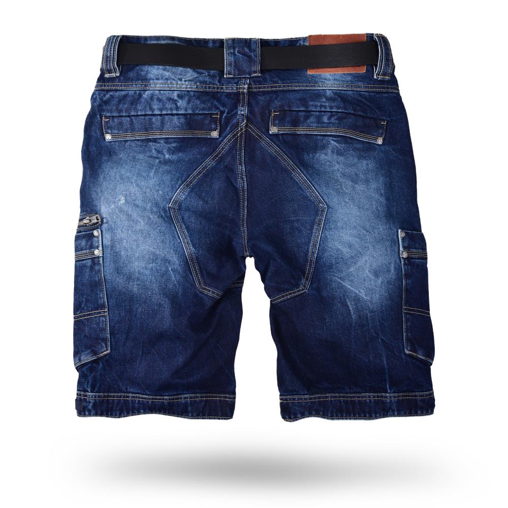 THOR STEINAR - Farkkushortsit - shorts Reinfried DENIM DARK USED