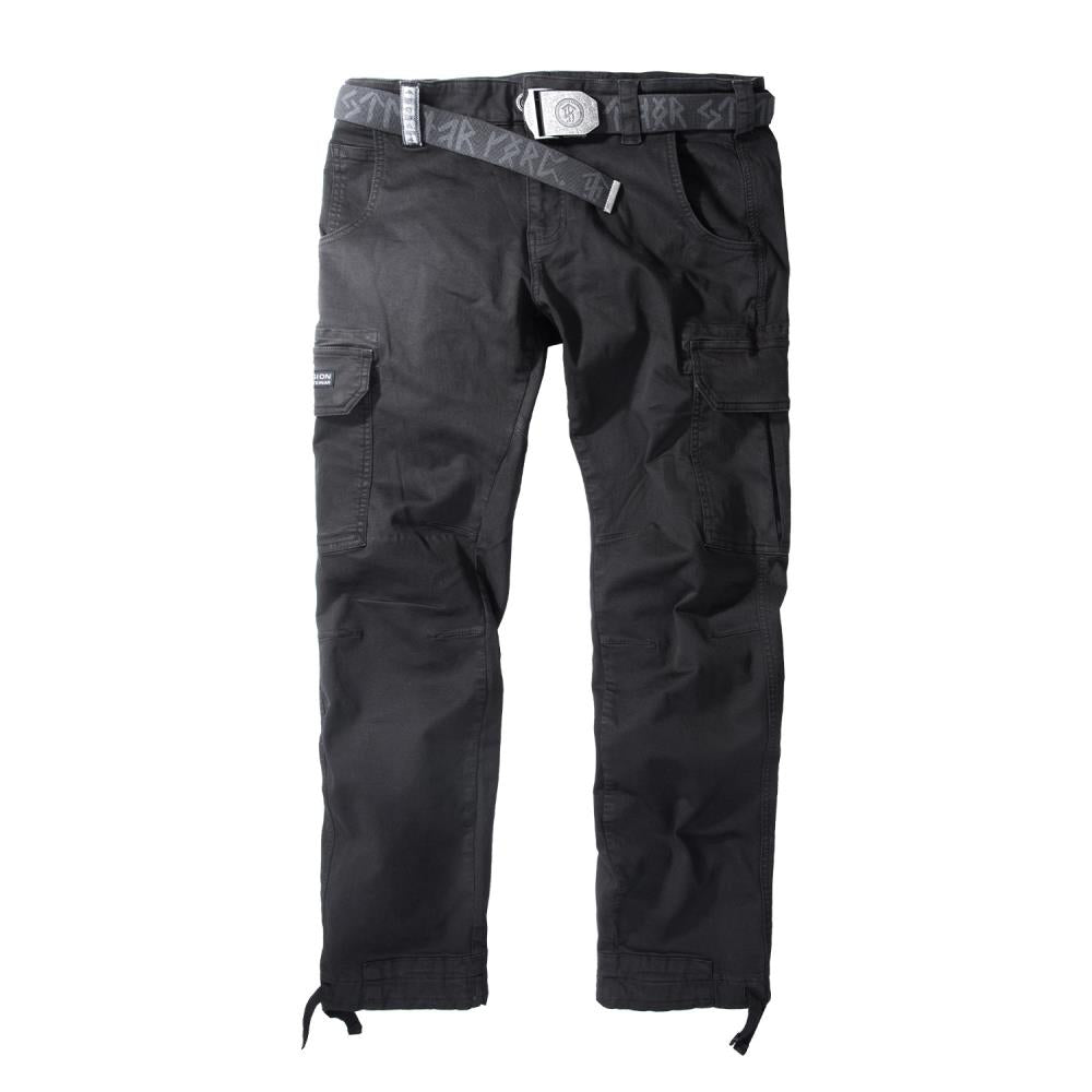 THOR STEINAR - Cargopants Forsund - musta - pituus 32"