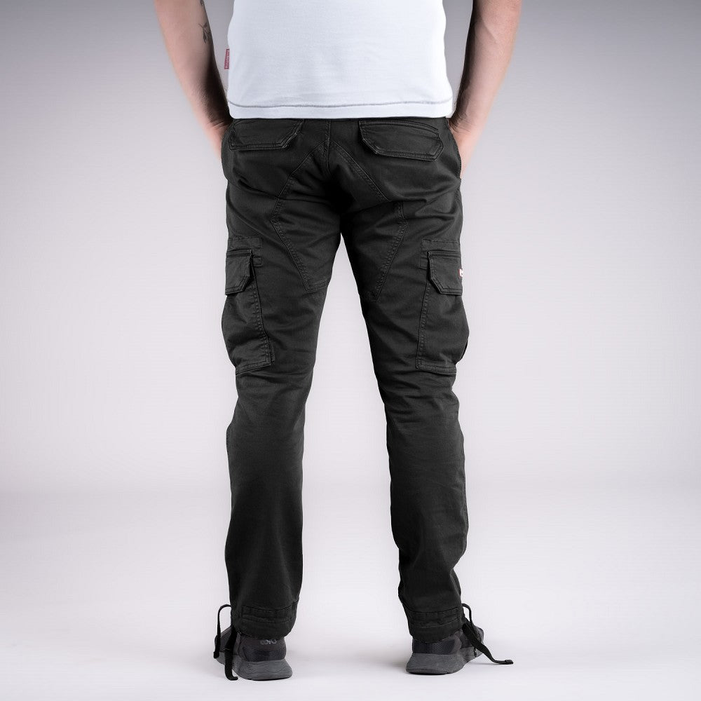 THOR STEINAR - Cargopants Forsund - musta - pituus 32"