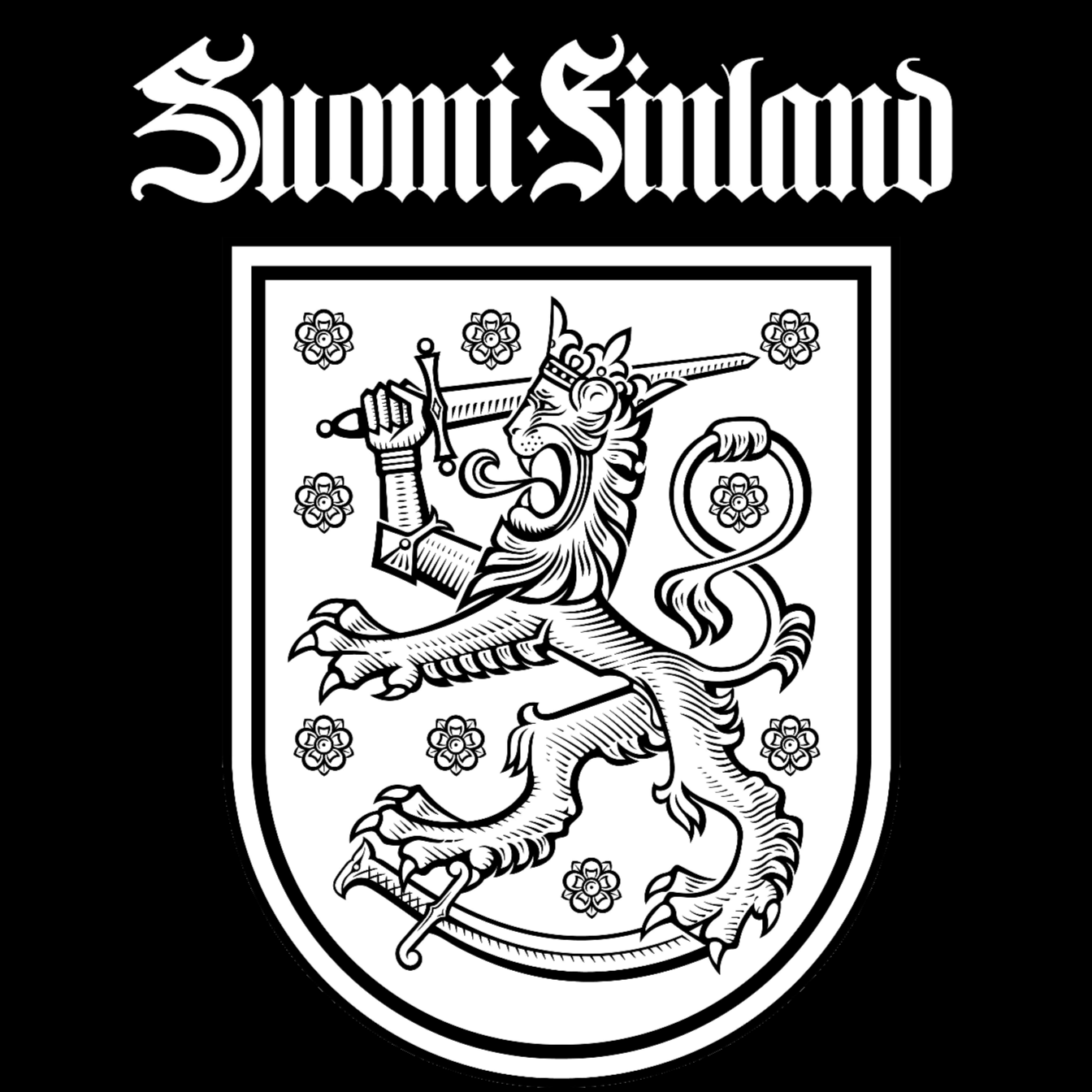 CLASSIC HUPPARI MUSTA -  SUOMI FINLAND  (2665)