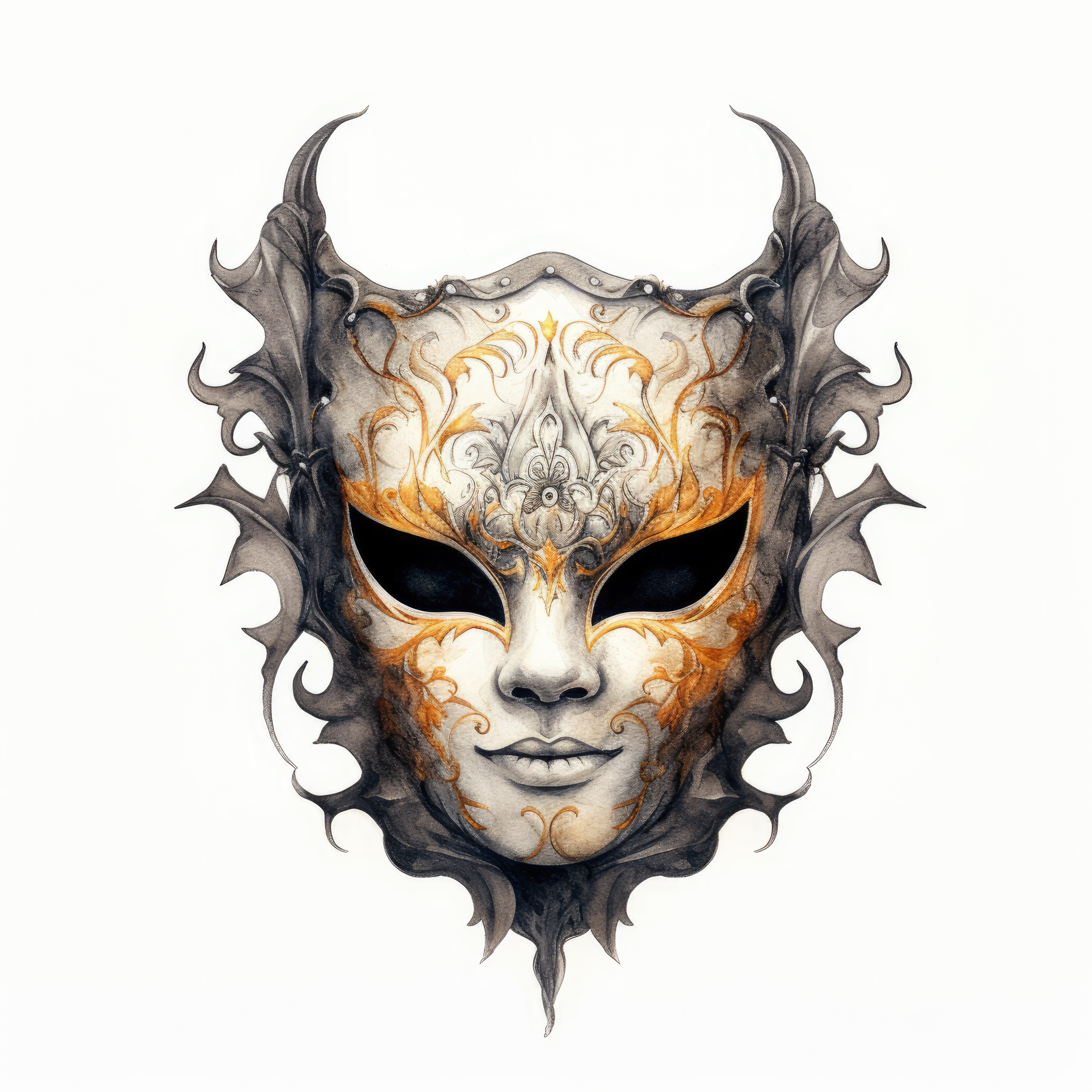 Halloween-themed mask 1 (paitakuva)