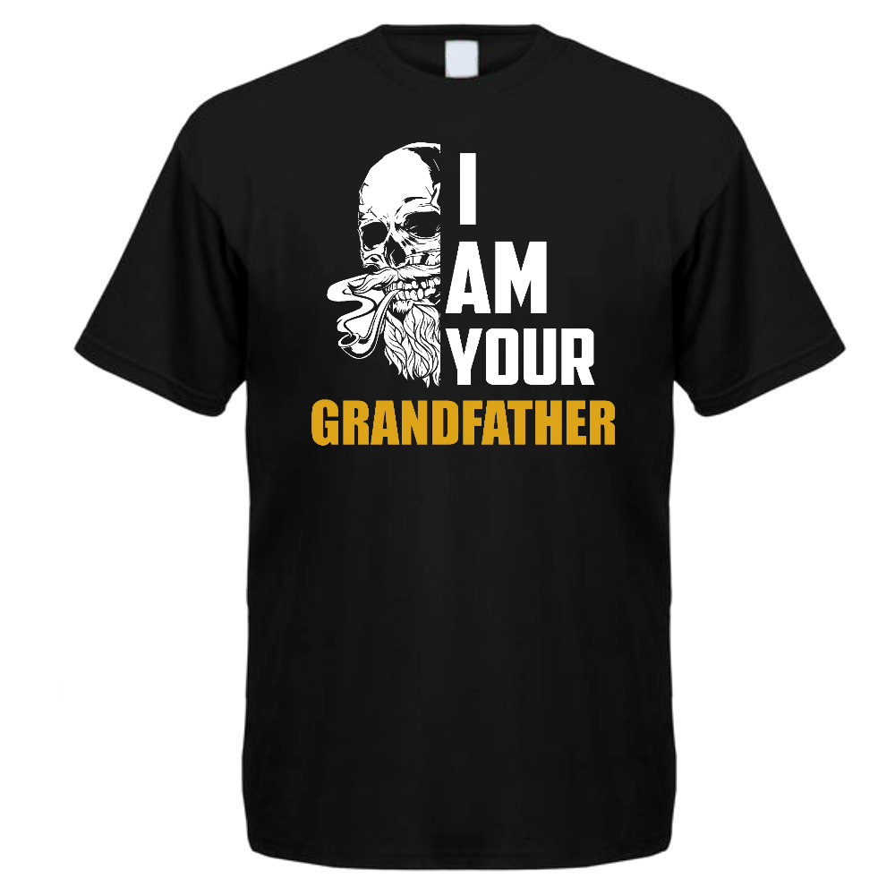 T-PAITA MUSTA - I AM YOUR GRANDFATHER (00 2570)