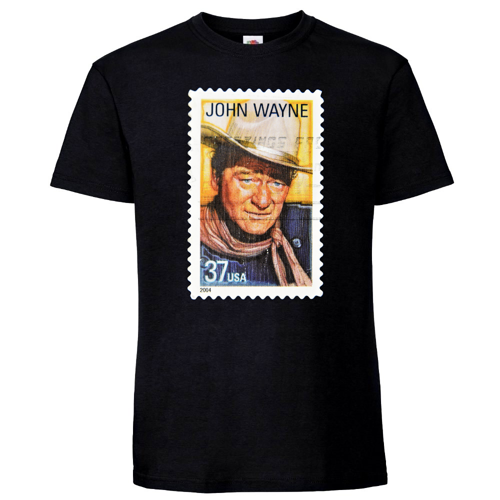 T-PAITA MUSTA - JOHN WAYNE (00 561)