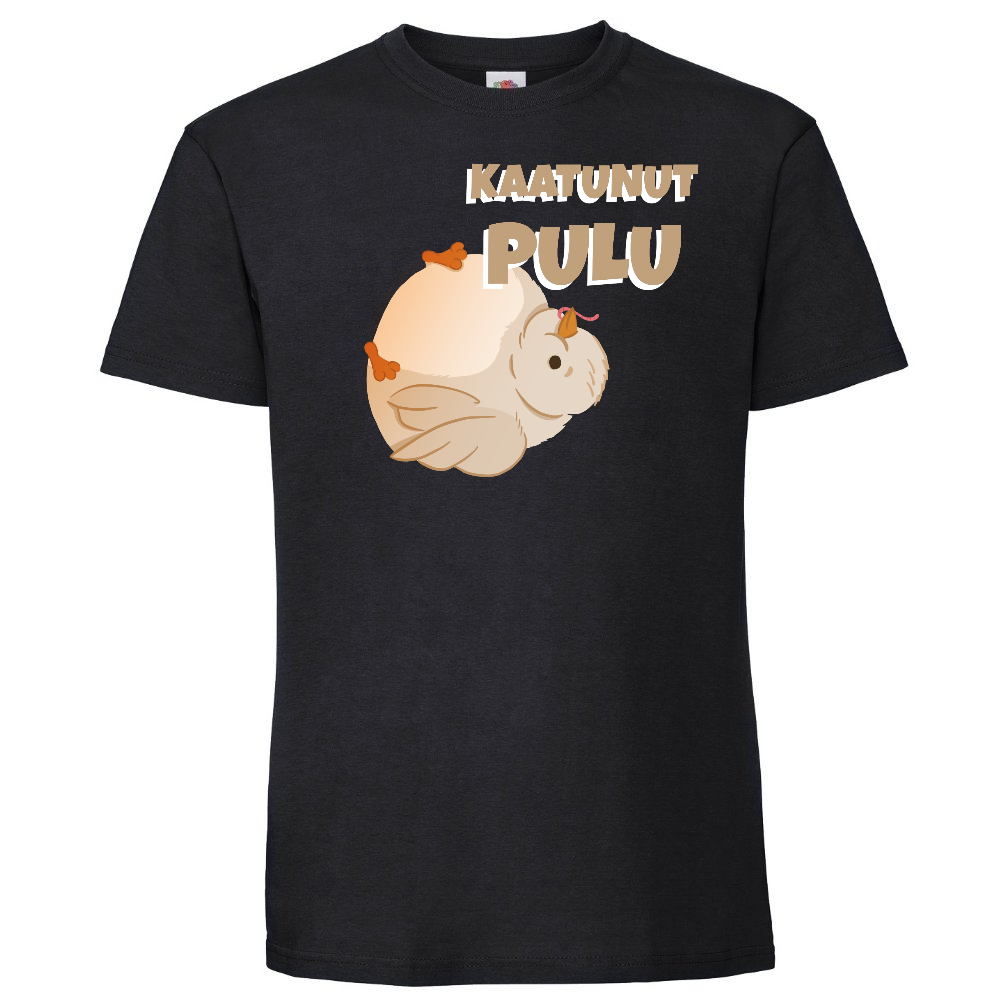 T-PAITA MUSTA - KAATUNUT PULU - KAMALA LUONNE (00 89)