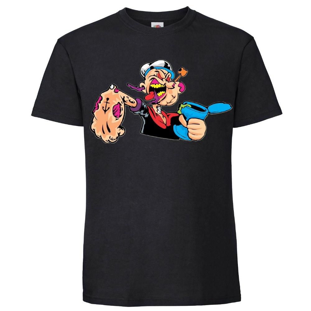 T-PAITA musta - ZOMBI KALLE - DEADDY BEAR ((00 433)