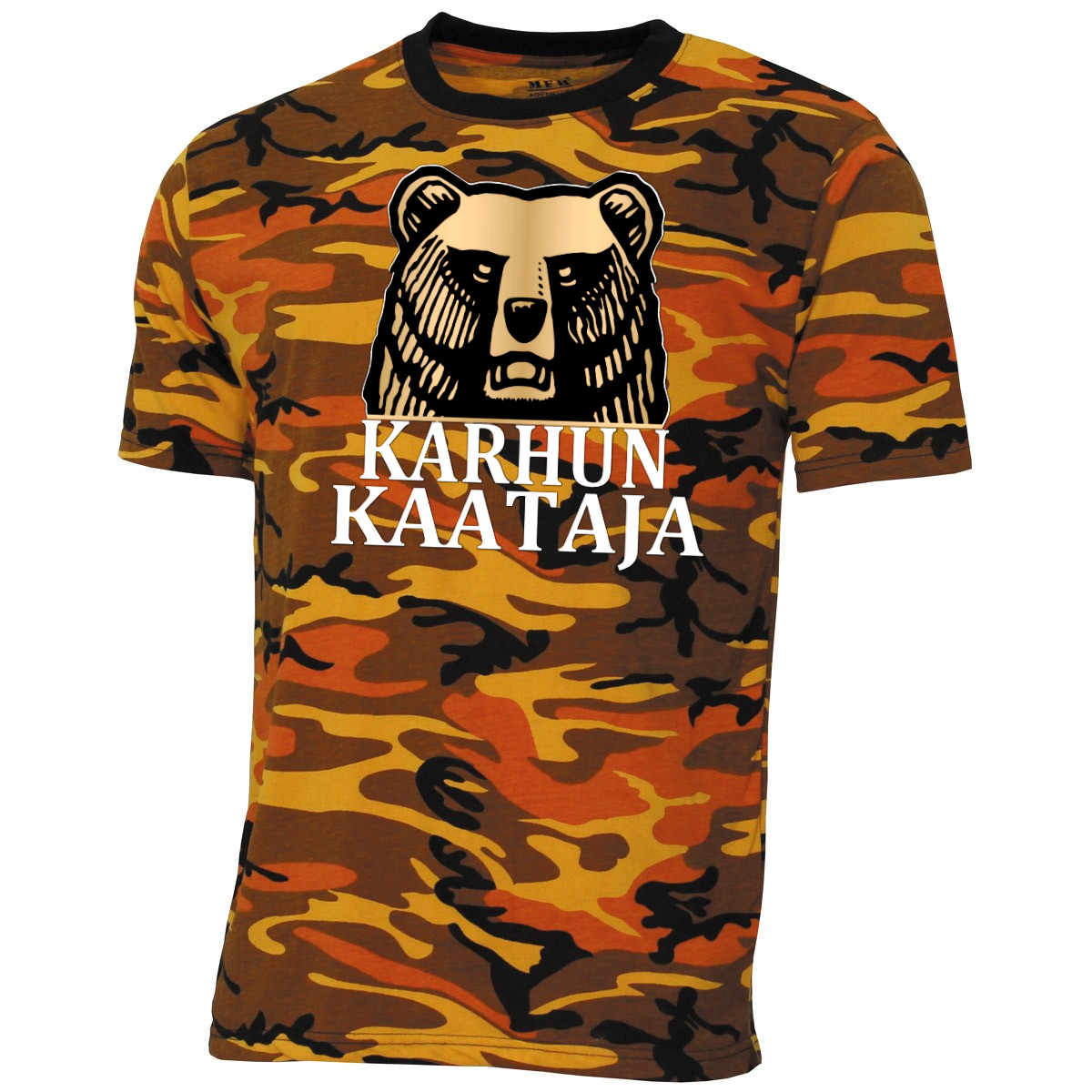 T-PAITA - ORANGE CAMO - KARHUN KAATAJA