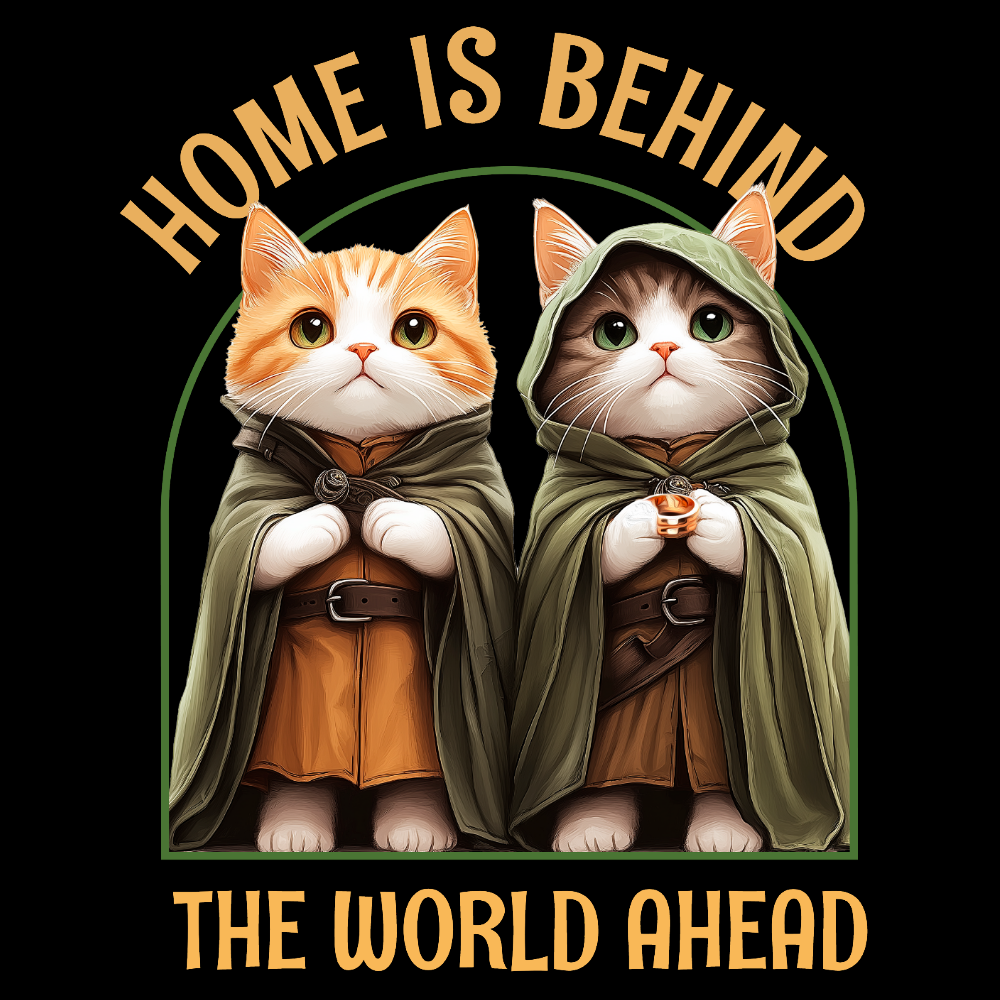 KISSALEFFA T-PAITA MUSTA - HOME IS BEHIND THE WORLD AHEAD (3016)