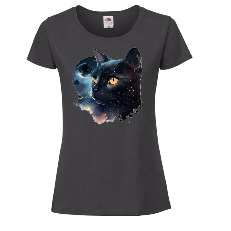 NAISTEN PAITA Light Graphite - BLACK CAT & SPACE (00 638)