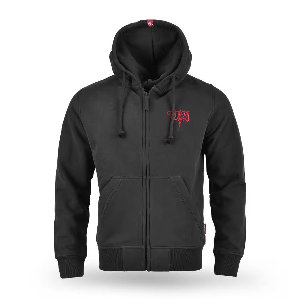 THOR STEINAR - vetoketjuhuppari musta - HOODED JACKET STONEHAMMER