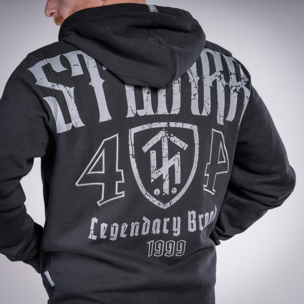 THOR STEINAR - vetoketjuhuppari musta - Legendary hooded jacket