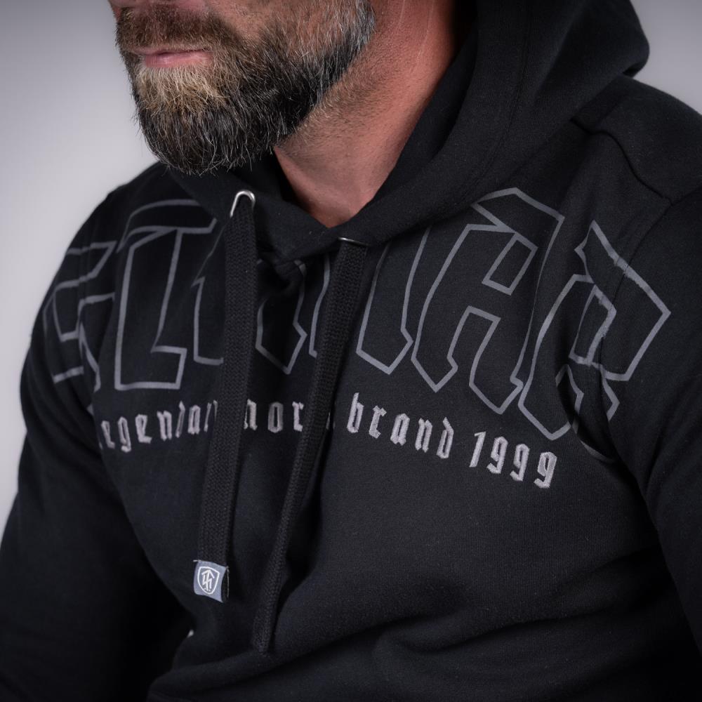 THOR STEINAR - Huppari musta - Swindbert hooded sweatshirt