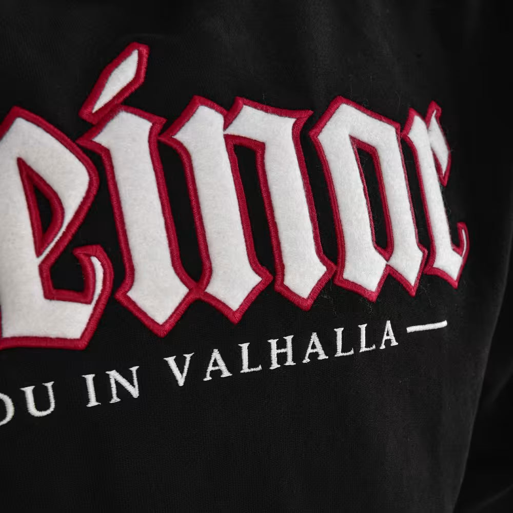 THOR STEINAR - Huppari musta - HOODED SWEATSHIRT SØFJELL