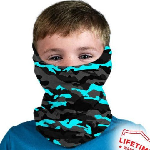 LASTEN PUFF HUIVI - Aqua Military Blackout Camo (SC118)