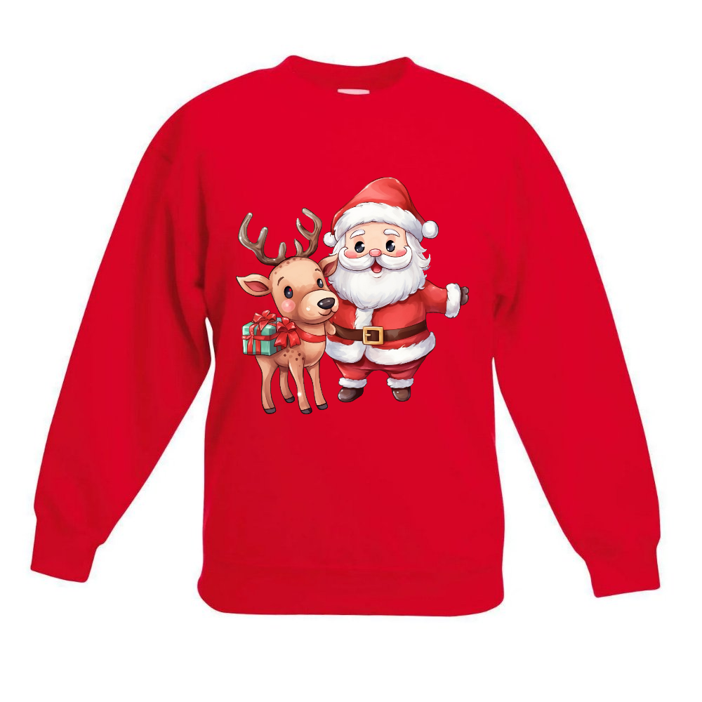 JOULU COLLEGE PUNAINEN - PUKKI JA PORO (2606)