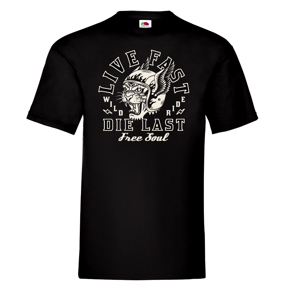 T-PAITA MUSTA - LIVE FAST DIE LAST (00 420)