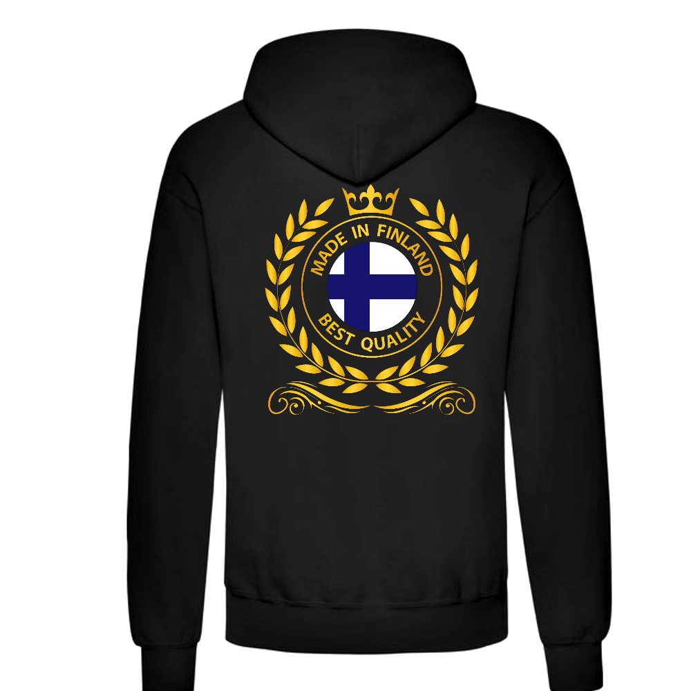VETOKETJUHUPPARI MUSTA - MADE IN FINLAND (3509)